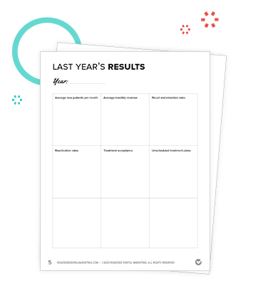 Preview of last year's number templates in the Marketing Action Plan Workbook